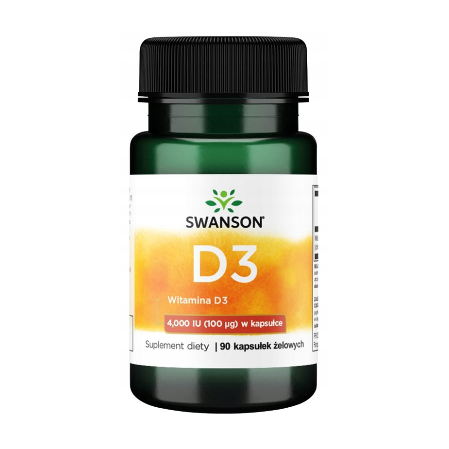 Вітамін Д3 Swanson Vitamin D3, 4000 МО, 90 гелевих капсул